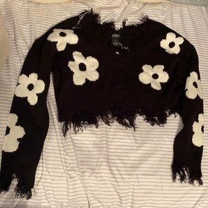 just polly cropped sweater